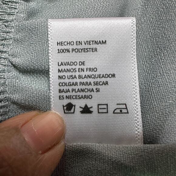 Paper Crane Crop Tank Top Size M Tiered Green Buttons Cottage Coquette Bohemian - Picture 5 of 5